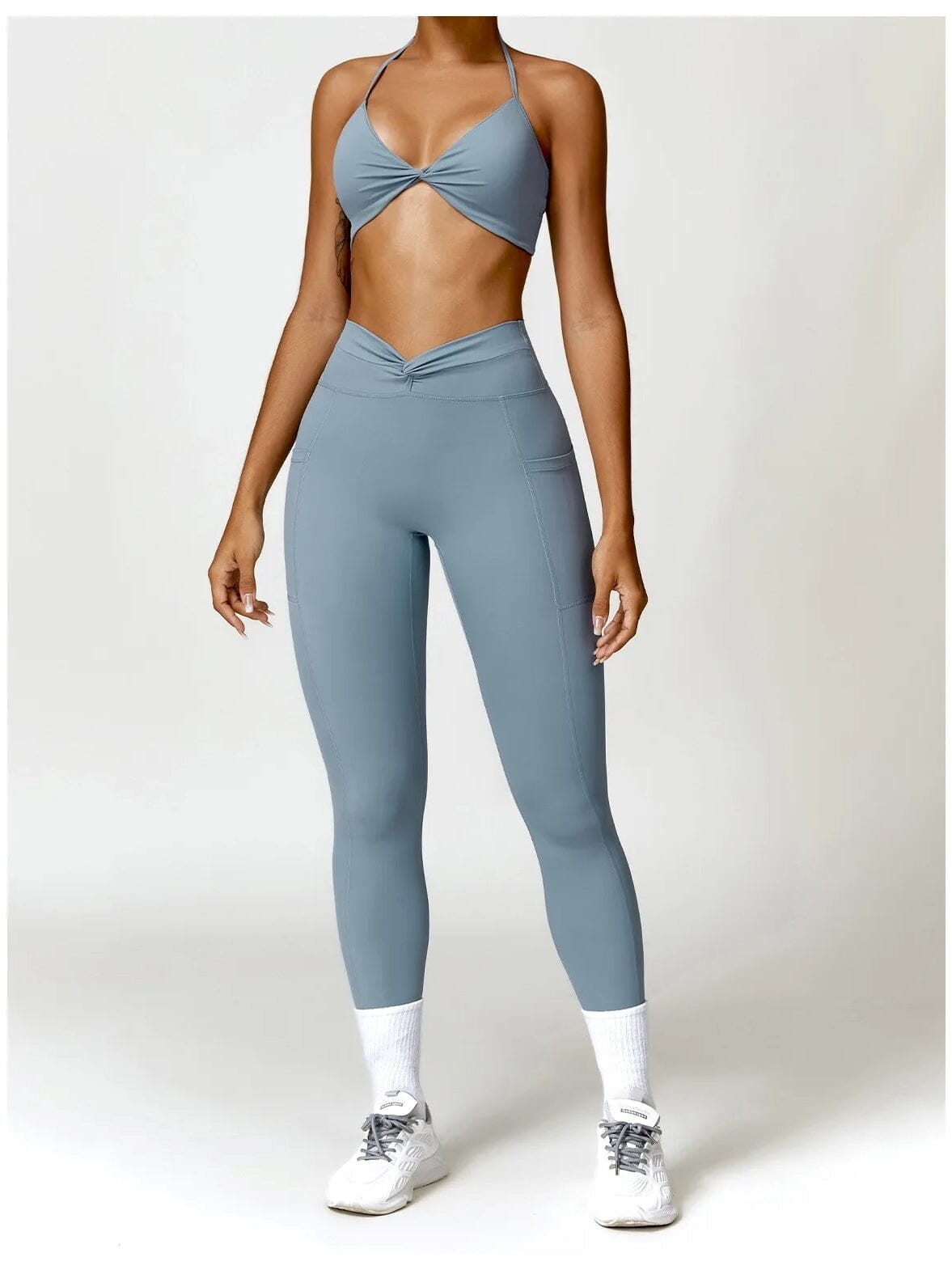 Legging Sport Ceinture Plissée - Tendance 2024