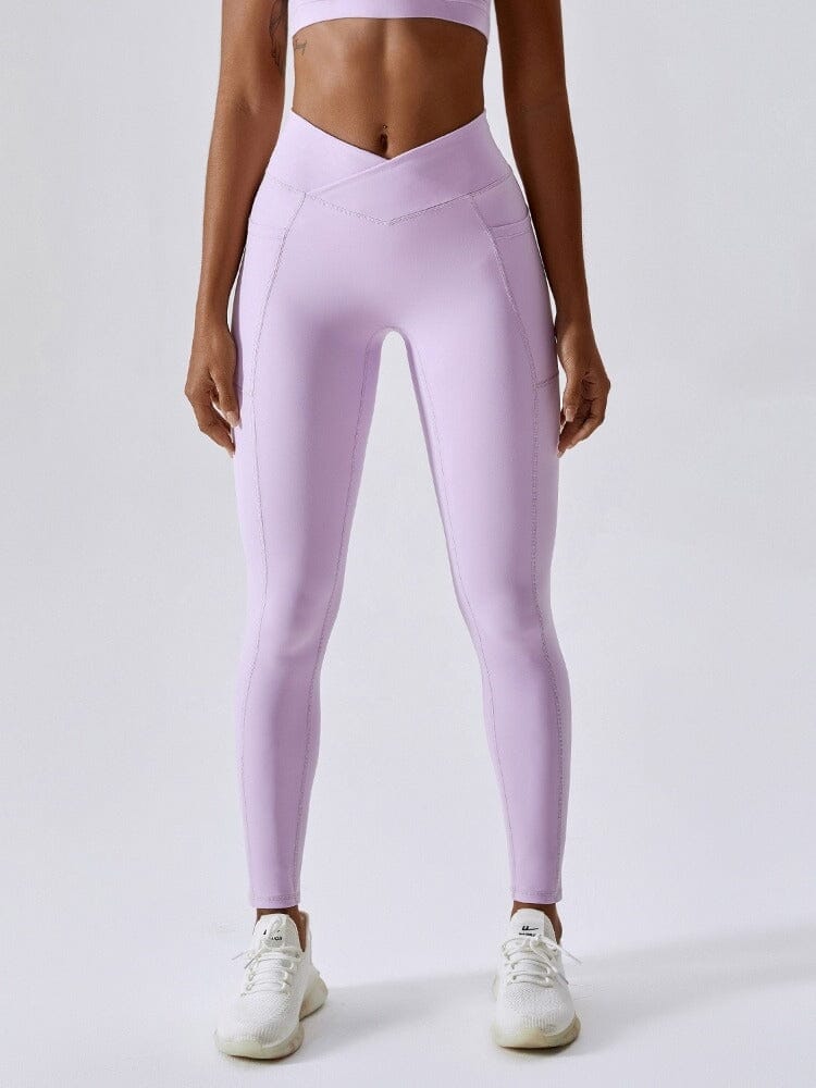 Legging Sport Ceinture V Push Up Poches