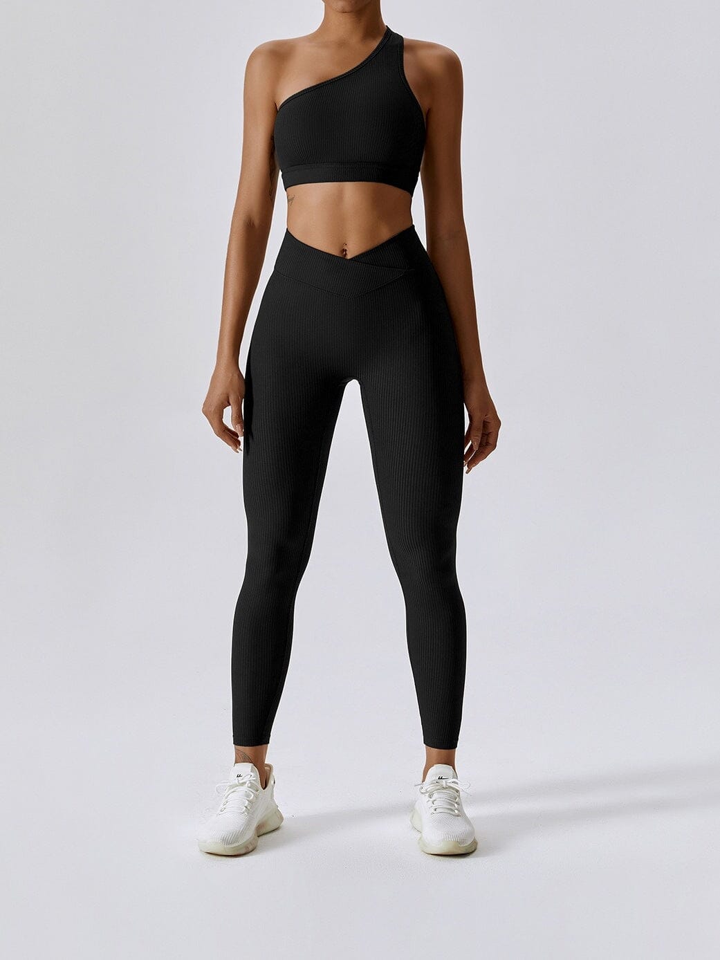 Legging Sport Côtelé Taille Croisée - Melissa