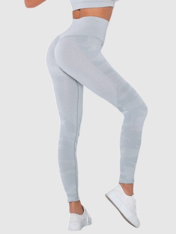 Legging Sport Imprimé Camouflage Sans Couture