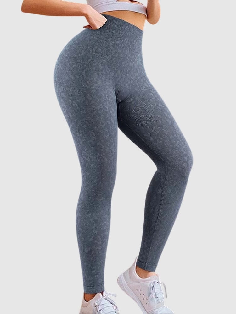 Legging Sport Léopard Push Up Sans Couture