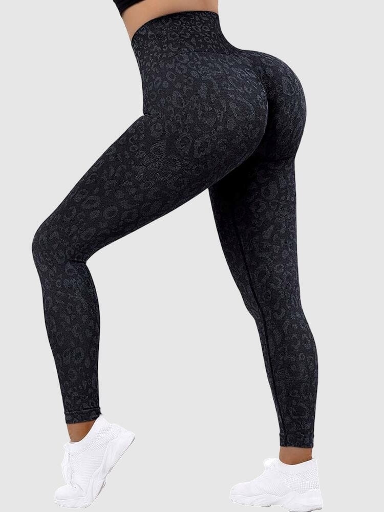 Legging Sport Léopard Push Up Sans Couture