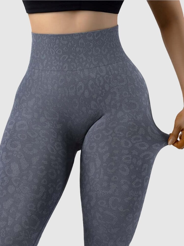 Legging Sport Léopard Push Up Sans Couture