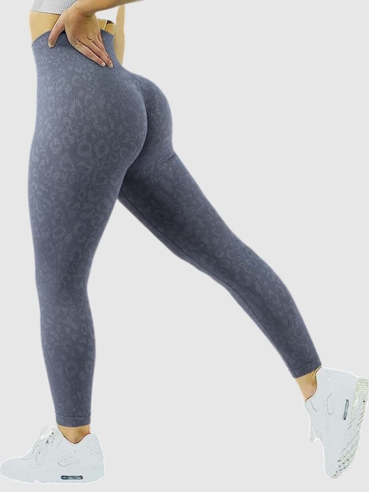 Legging Sport Léopard Push Up Sans Couture