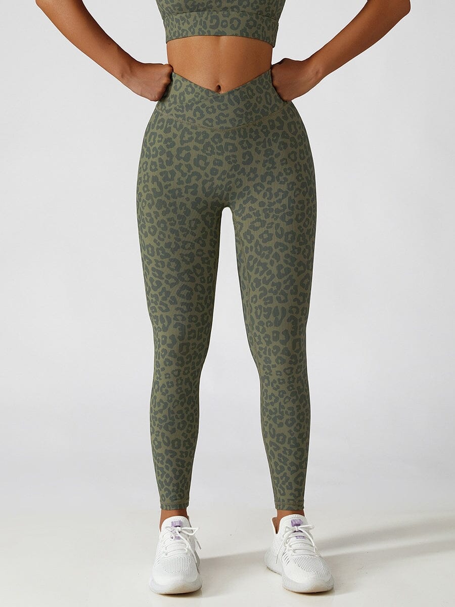 Legging Sport Léopard Taille Haute