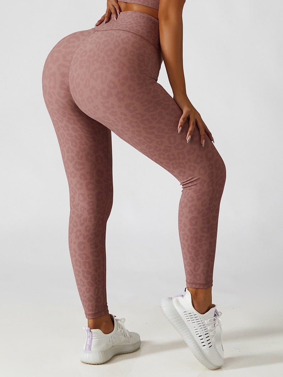 Legging Sport Léopard Taille Haute