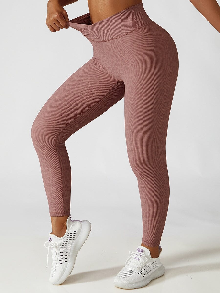 Legging Sport Léopard Taille Haute