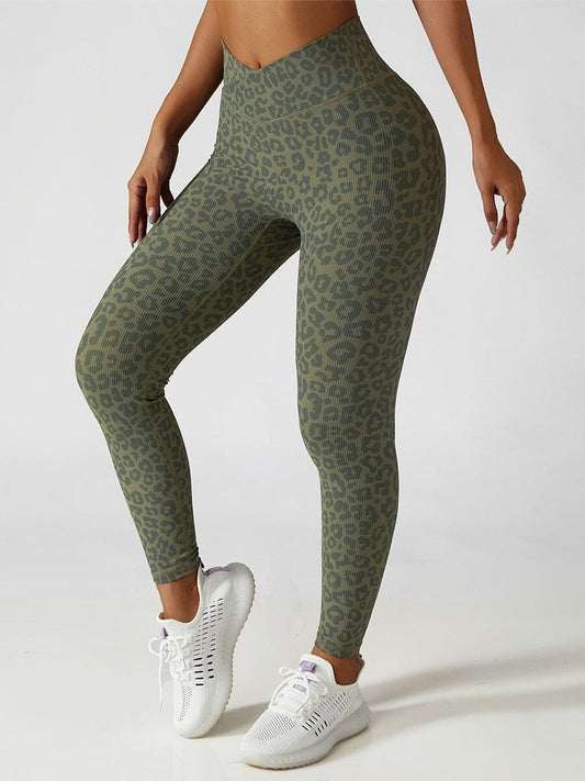 Legging Sport Léopard Taille Haute