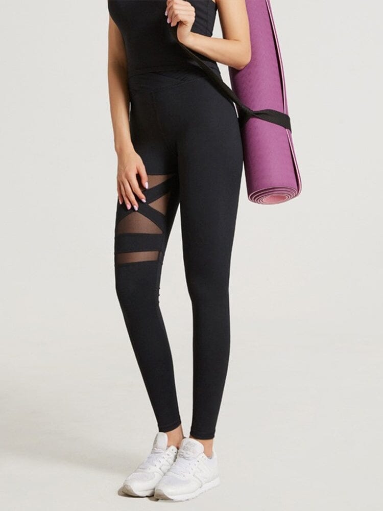 Legging Sport Maille Transparente