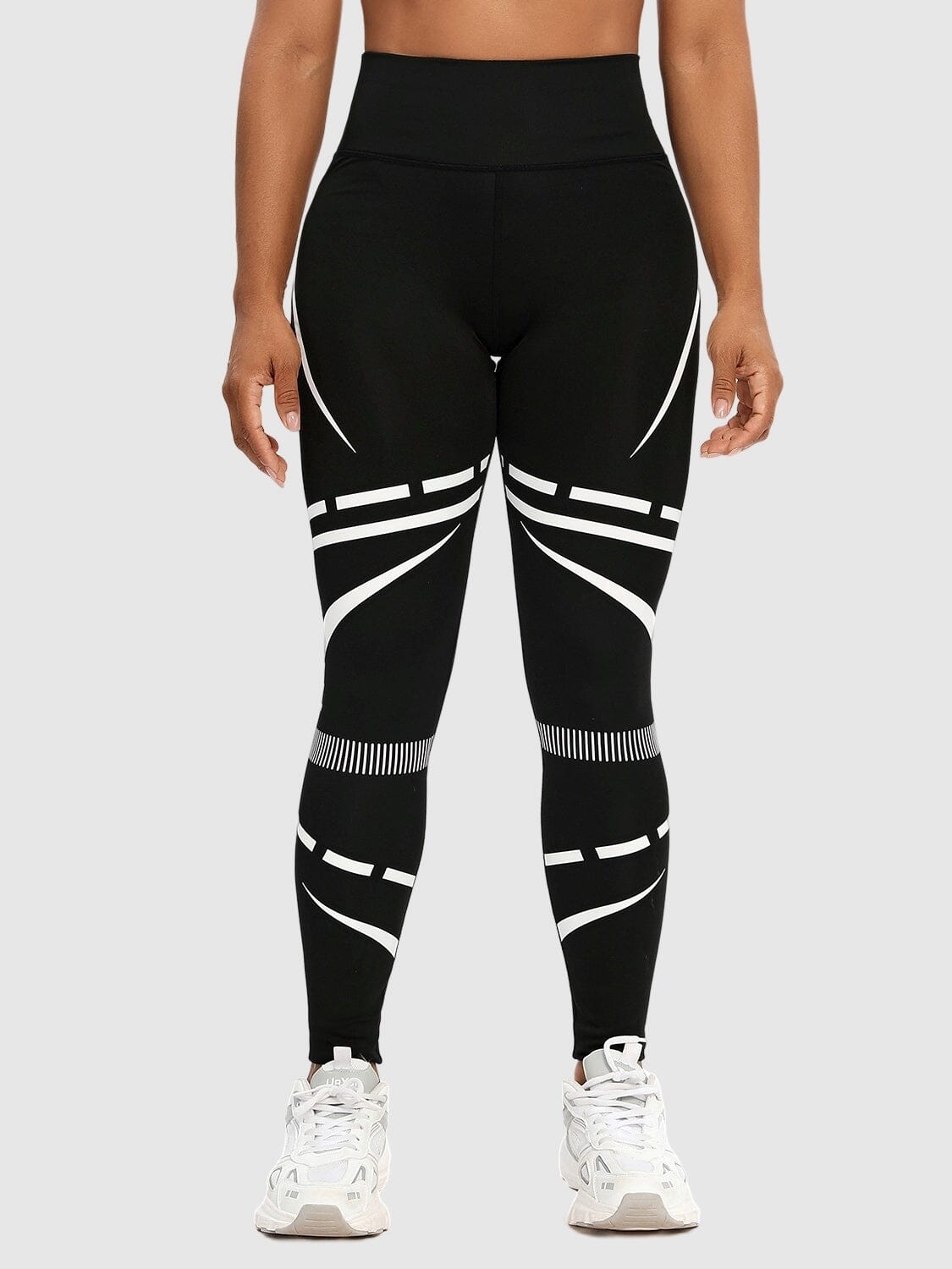 Legging Sport Motif Géométrique Sans Couture