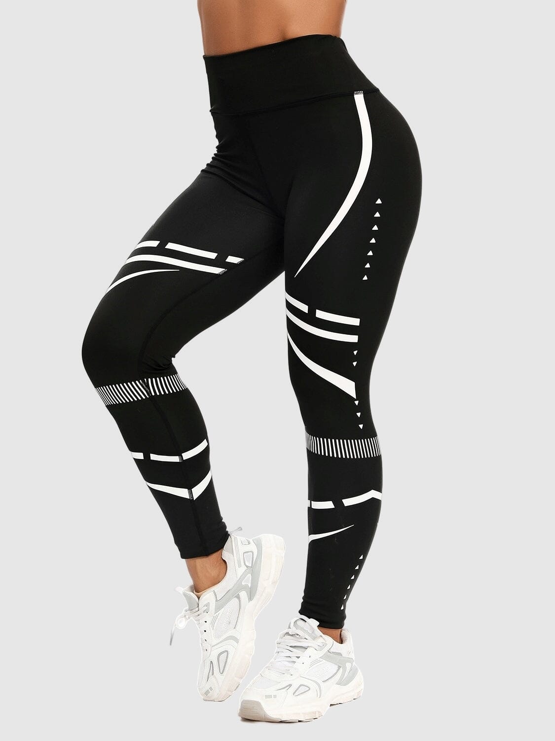 Legging Sport Motif Géométrique Sans Couture