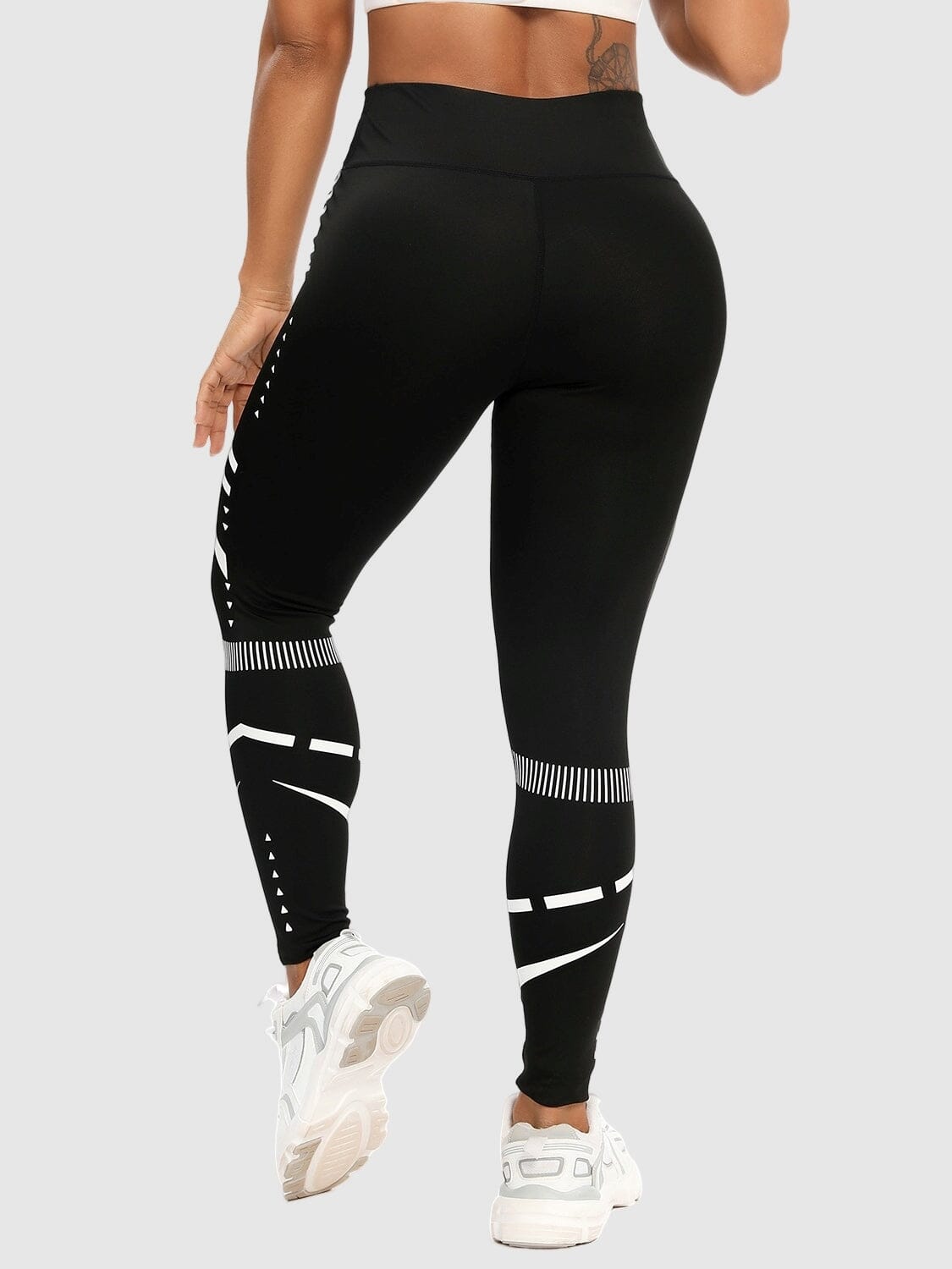 Legging Sport Motif Géométrique Sans Couture