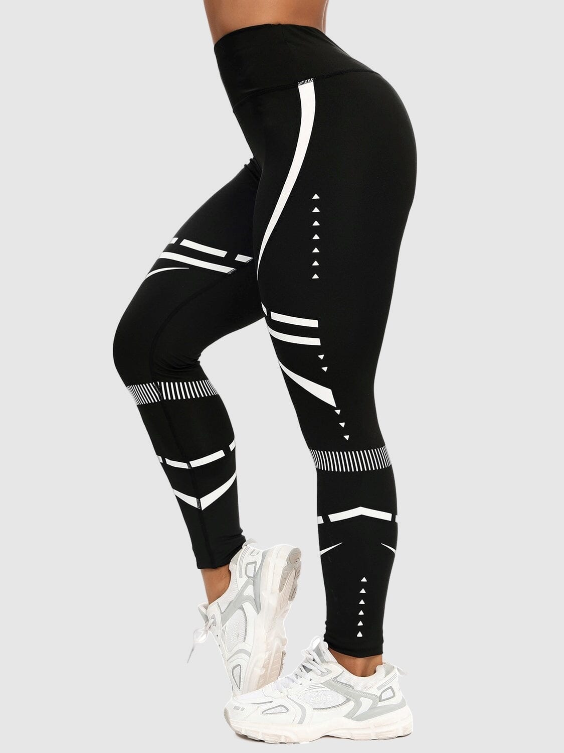 Legging Sport Motif Géométrique Sans Couture