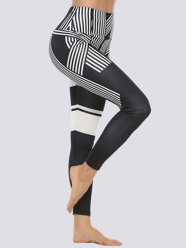 Legging Sport Motif Rayé