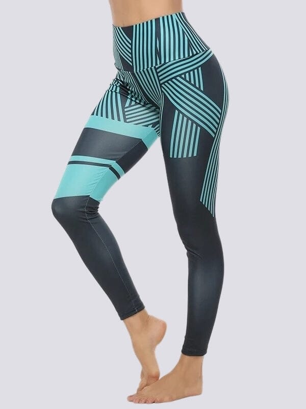 Legging Sport Motif Rayé