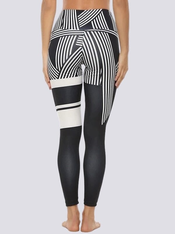 Legging Sport Motif Rayé