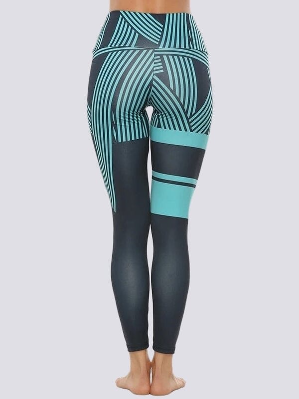 Legging Sport Motif Rayé