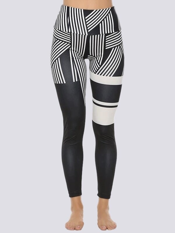 Legging Sport Motif Rayé