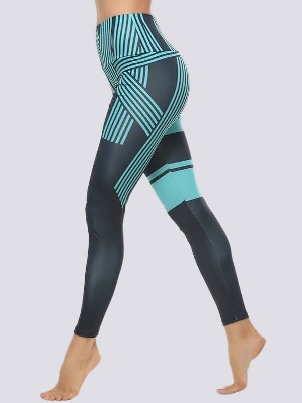 Legging Sport Motif Rayé