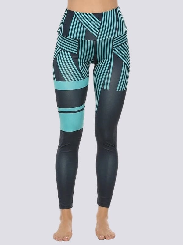 Legging Sport Motif Rayé