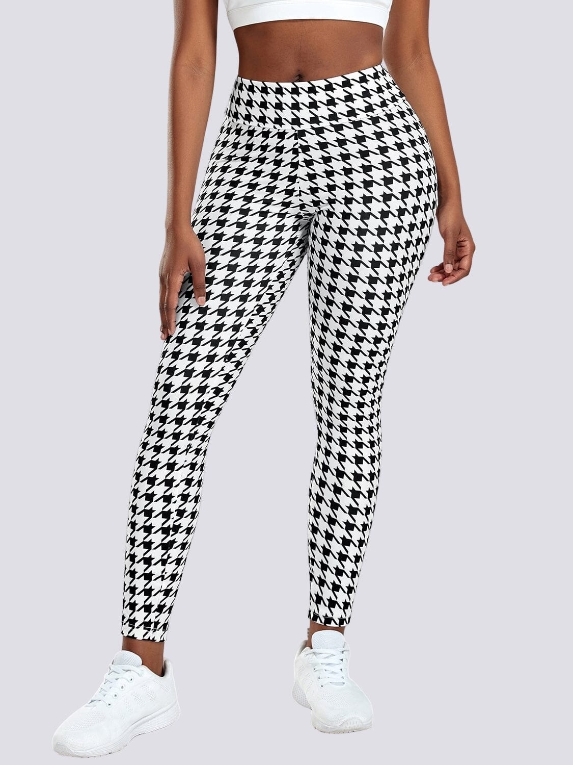 Legging Sport Pied de Poule Push Up