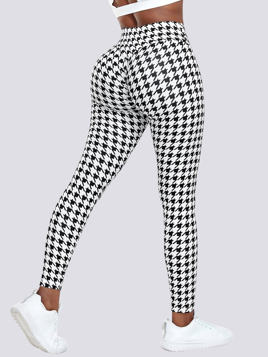 Legging Sport Pied de Poule Push Up