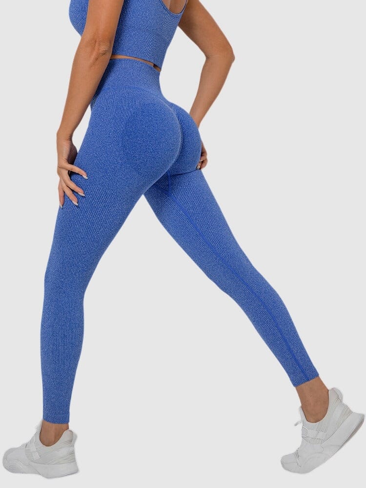 Legging Sport Sans Couture Côtelé (Push Up)