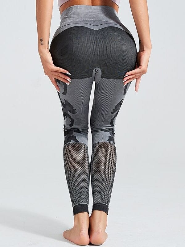 Legging Sport Taille Extra Haute Camouflage