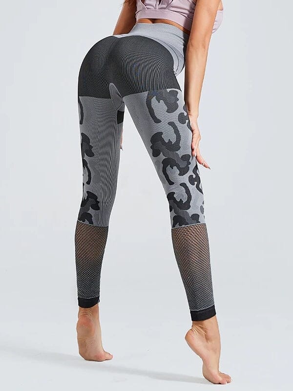 Legging Sport Taille Extra Haute Camouflage