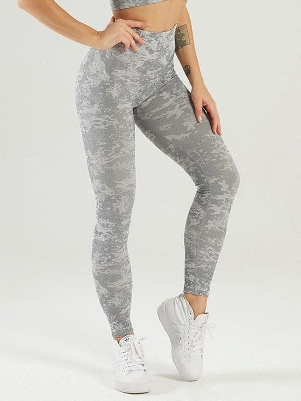 Legging Sport Taille Haute Camouflage