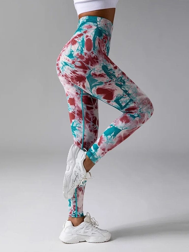 Legging Sport Taille Haute Tie Dye (Push Up)