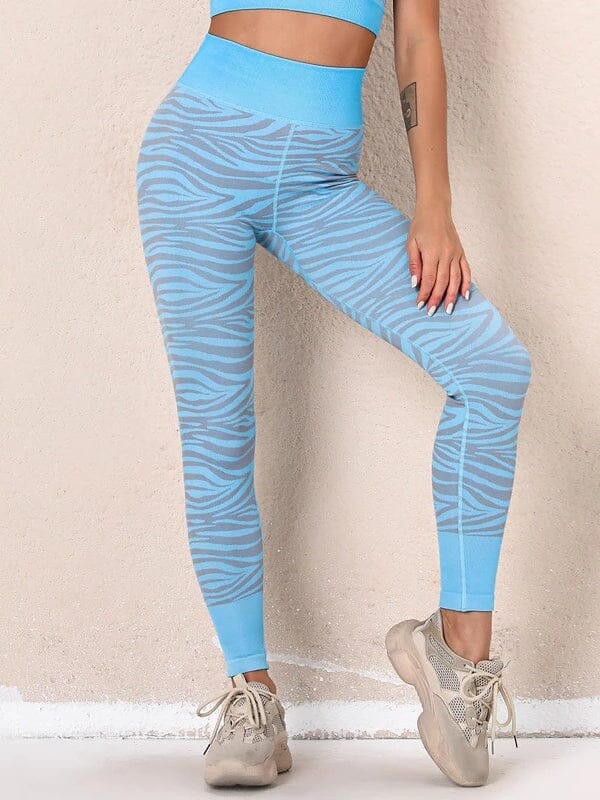 Legging Sport Zébré Sans Couture