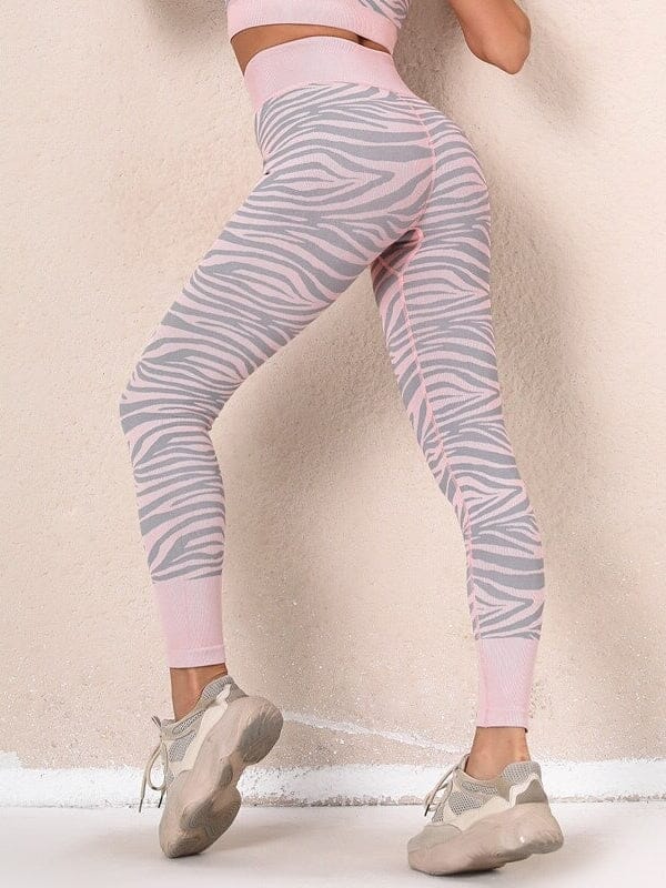 Legging Sport Zébré Sans Couture