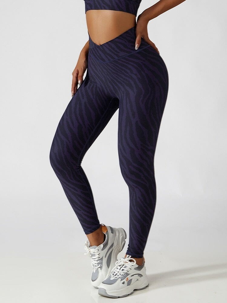 Legging Zèbre Imprimé Sans Couture