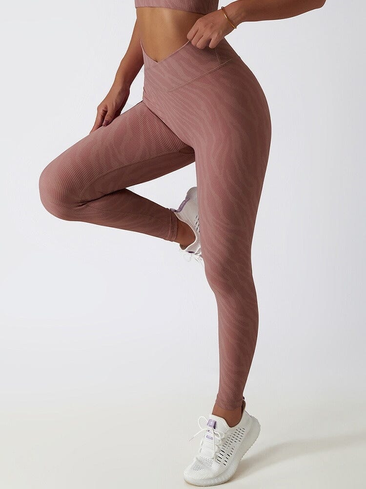 Legging Zèbre Imprimé Sans Couture