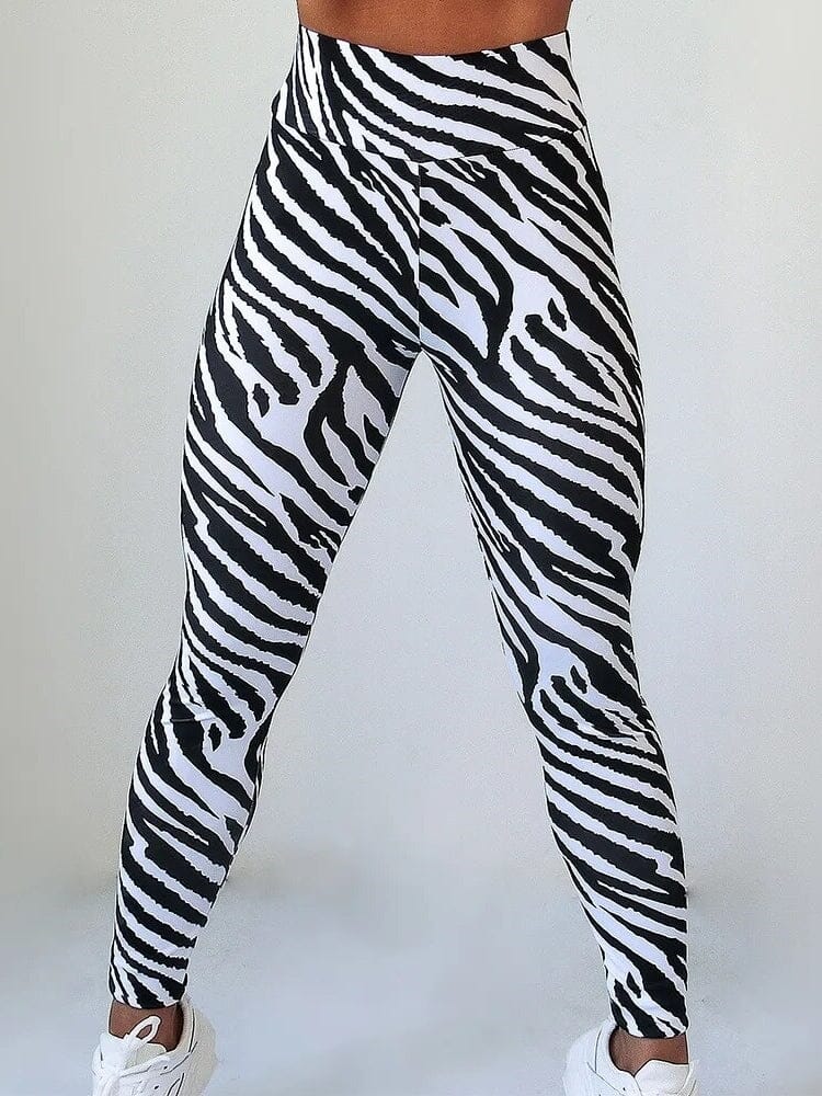 Legging Zèbre Noir et Blanc