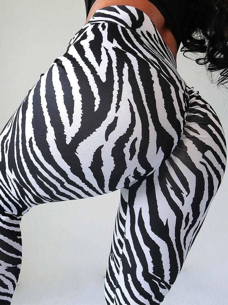 Legging Zèbre Noir et Blanc