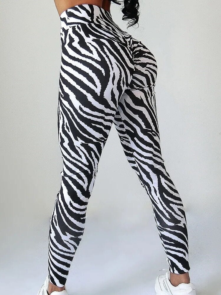 Legging Zèbre Noir et Blanc