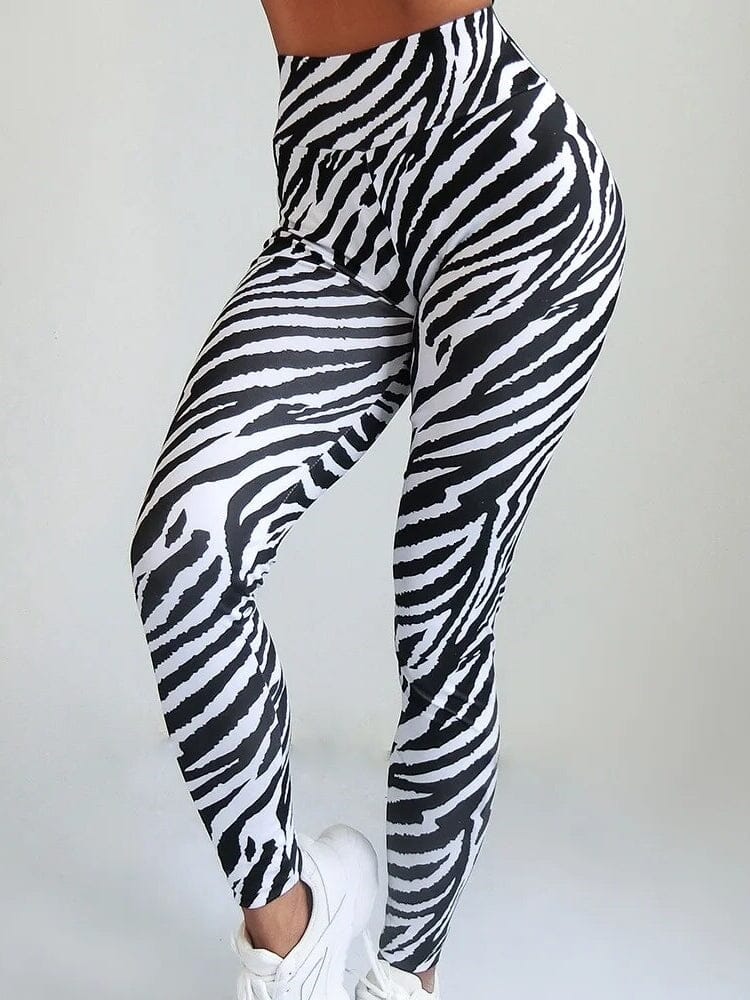 Legging Zèbre Noir et Blanc