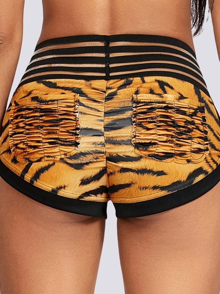 Mini Short Savane Taille Haute Push Up