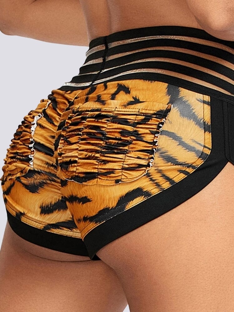 Mini Short Savane Taille Haute Push Up