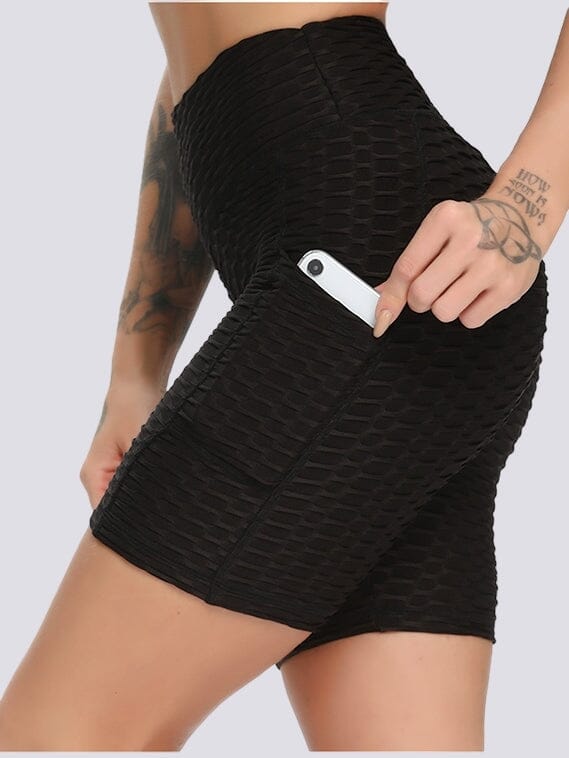 Short Sport Anti Cellulite Push Up Poches