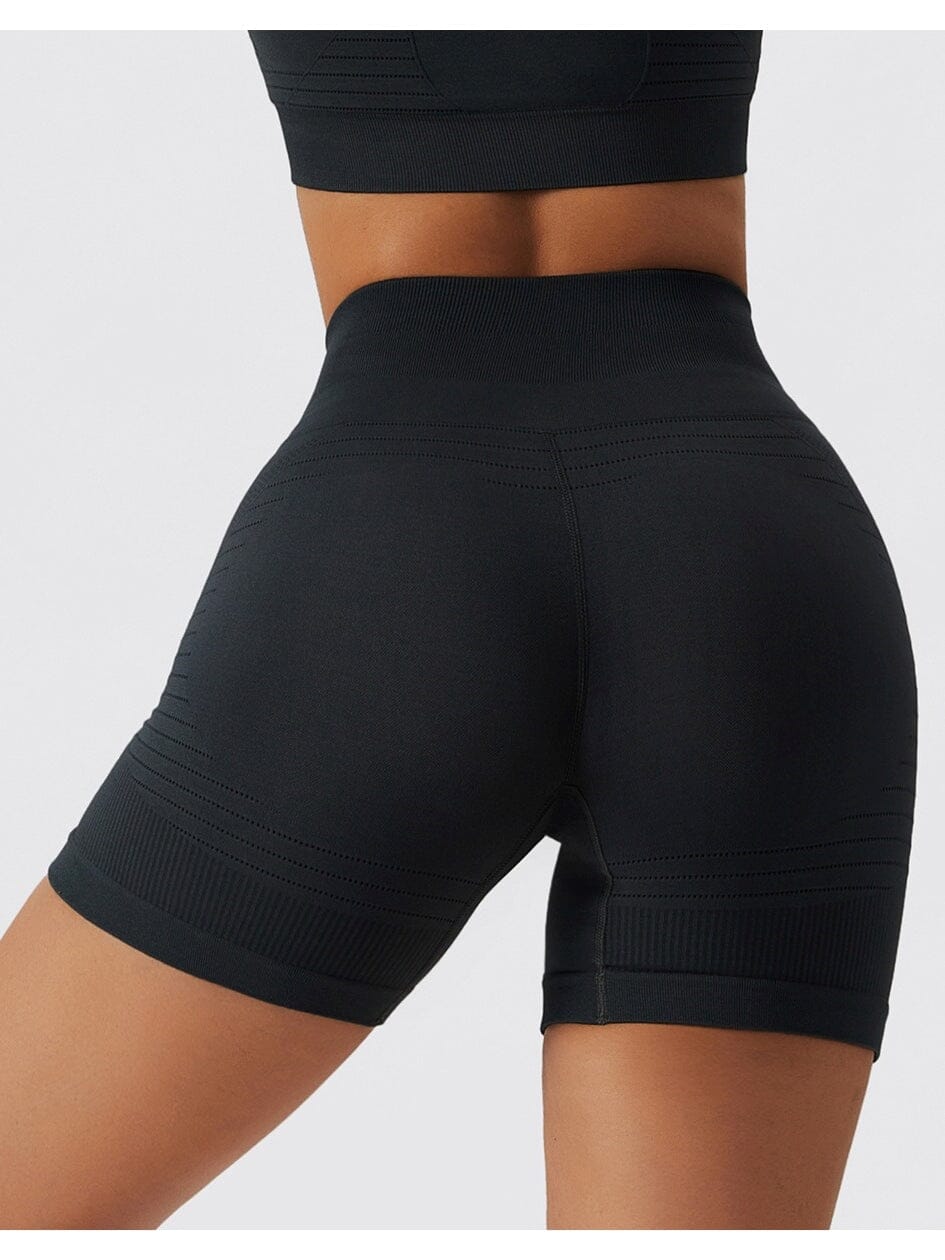 Short Sport Court Taille Haute (Sans Couture)