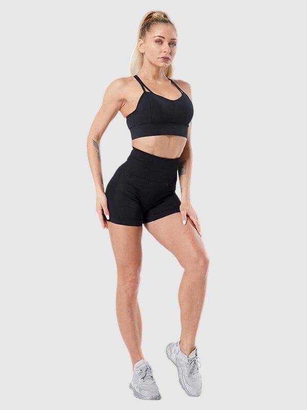 Short Sport Fitness Taille Haute Sans Couture