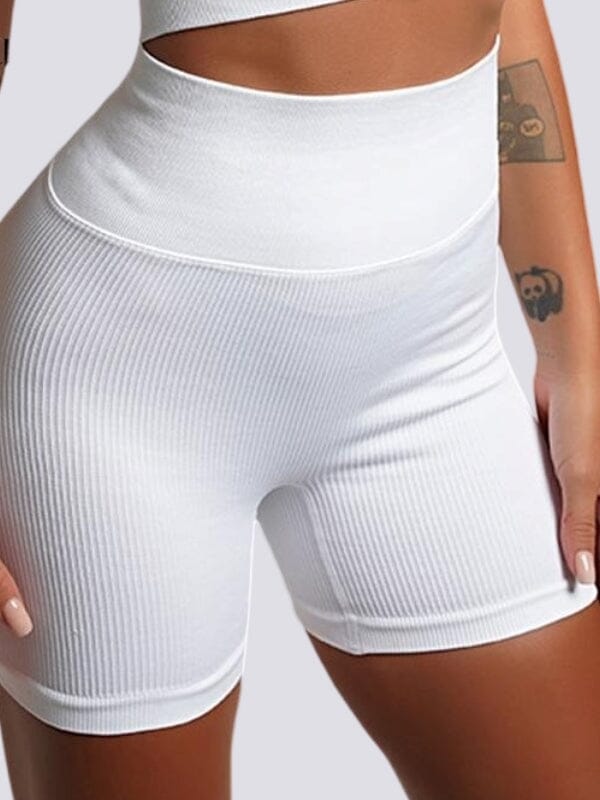 Short Sport Plissé Push Up Taille Haute