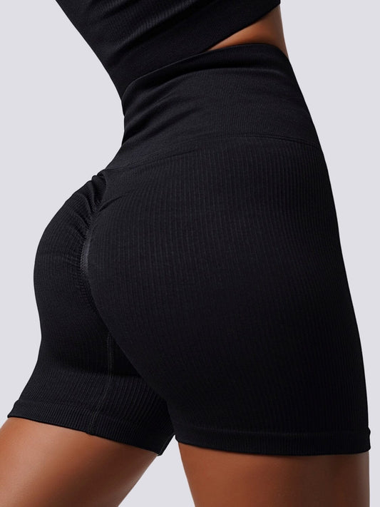 Short Sport Plissé Push Up Taille Haute