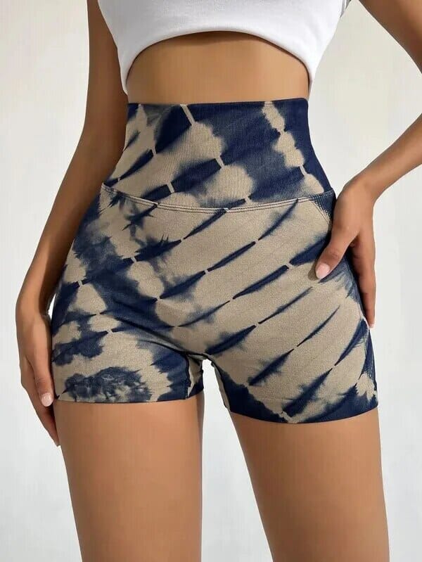 Short Sport Push Up Tie Dye