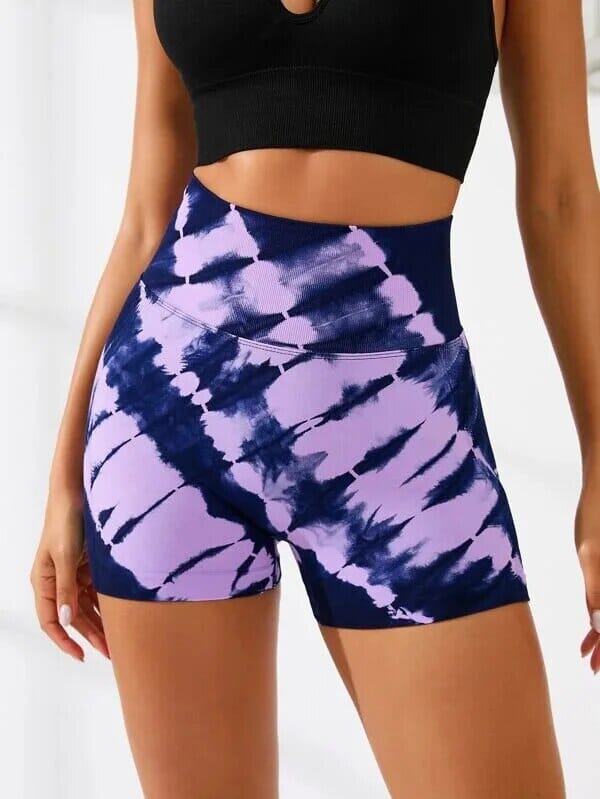 Short Sport Push Up Tie Dye