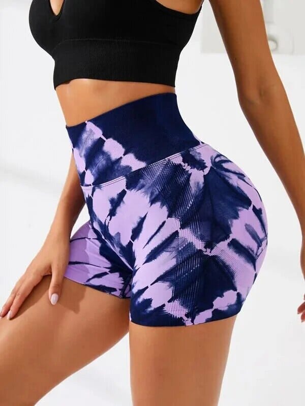 Short Sport Push Up Tie Dye