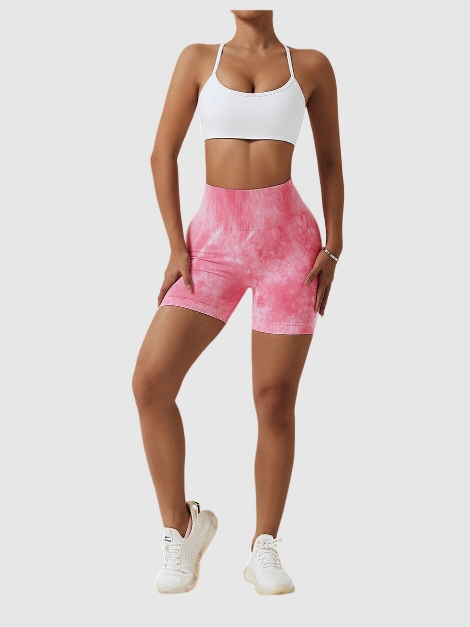 Short Sport Taille Haute Push Up Imprimé